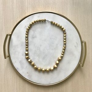 Modern Vintage Gold Design Necklace